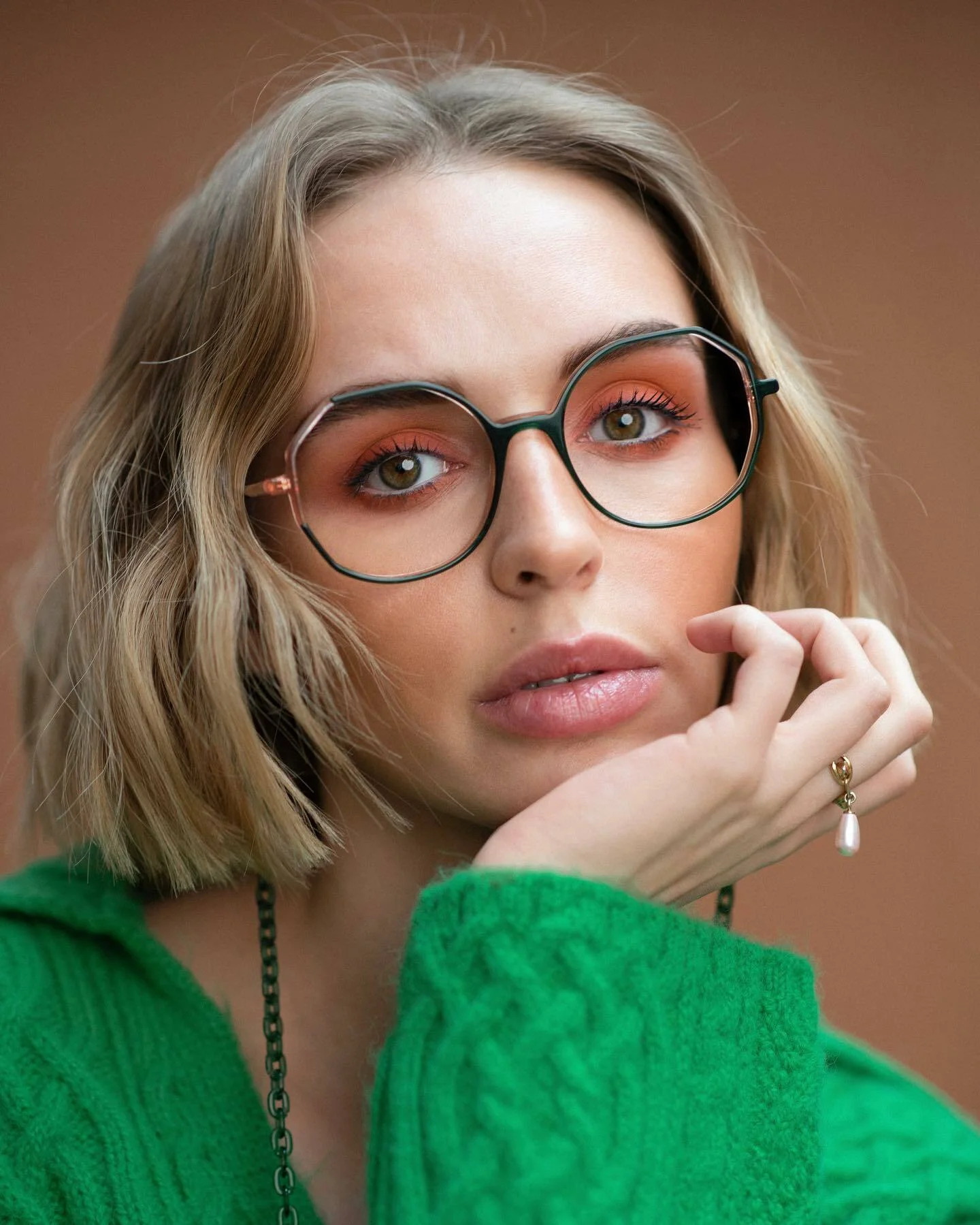 lunettes verte Caroline Abram